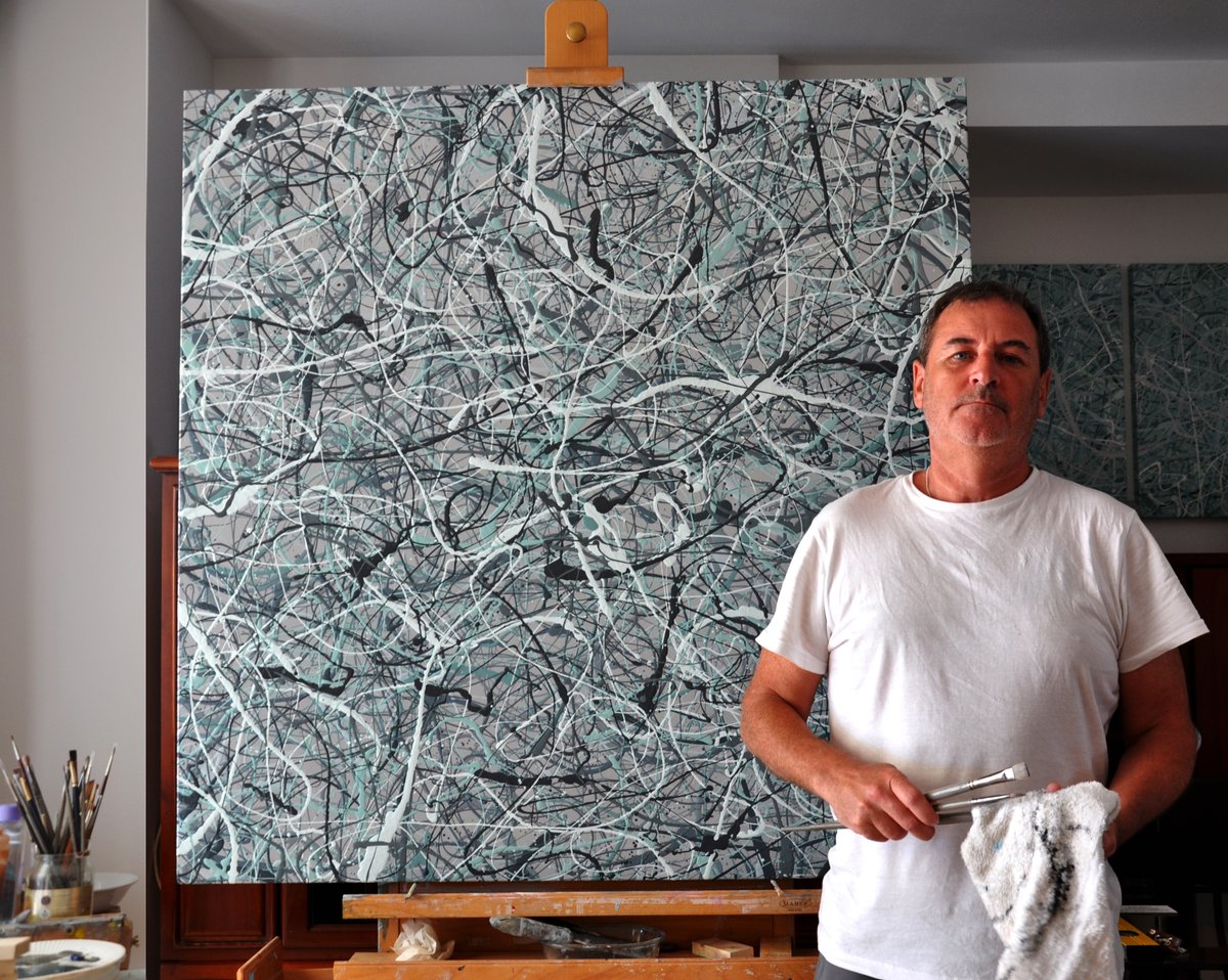 MARE INTERNUM. original abstract oil painting; textured painti by MulloArt etsy.me/3dI1ZmF via <a href="/Etsy/">Etsy</a> 
#Original #contemporaryart #arte #oilpainting   #buyart #largepainting #abstractpainting #Pollockstyle  #independentartist #artcollectors #Wallart #homedecor #Art #MULLO