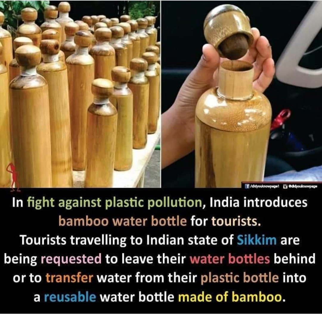 सिक्किम ने जैविक कृषि और स्वच्छता के बाद फिर एक नई मिशाल पेश की है।
प्लास्टिक मुक्त भारत की ओर सिक्किम का पहला कदम।
#PlasticfreeIndia