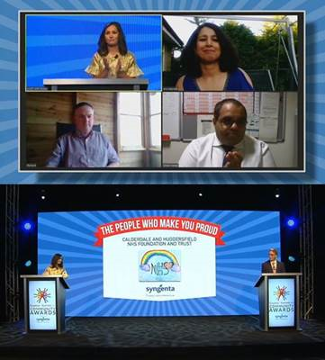 What a success <a href="/CommunityAwards/">#ECA2020</a> - we're so grateful to have won the Achievement Award.
Our Anu, Richard and Rehan said we had come together to achieve great things when colleagues were, at times, anxious and fearful - keep on going 👏 #ECA2020