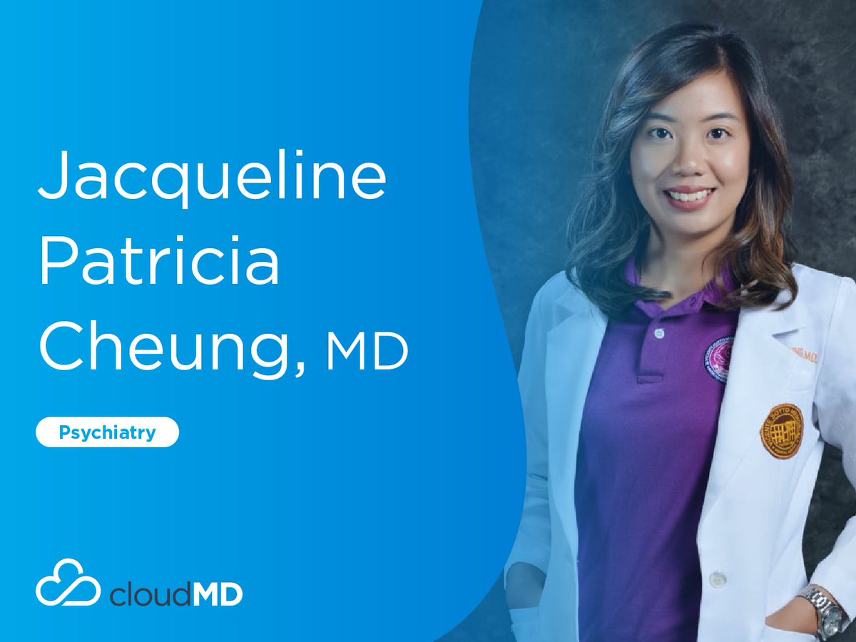 CloudMDPage's tweet photo. Thank you, Dr. Cheung - one of our Psychiatrists, for joining the CloudMD family and for trusting us!

#TeleMedicine #TeleMedicinePH #CloudMD #EMRPlatform https://t.co/6DLw1CDgxZ