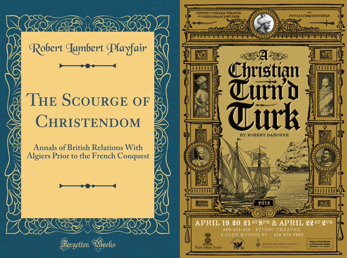 A host of such images accompanies the idea of the Maghrebi or ‘Barbary’ corsair, coming out of early modern plays, captivity narratives, naval and travel accounts, as well as Orientalist, colonialist and revisionist histories. What do you think of?  #EmQuon (2/15)