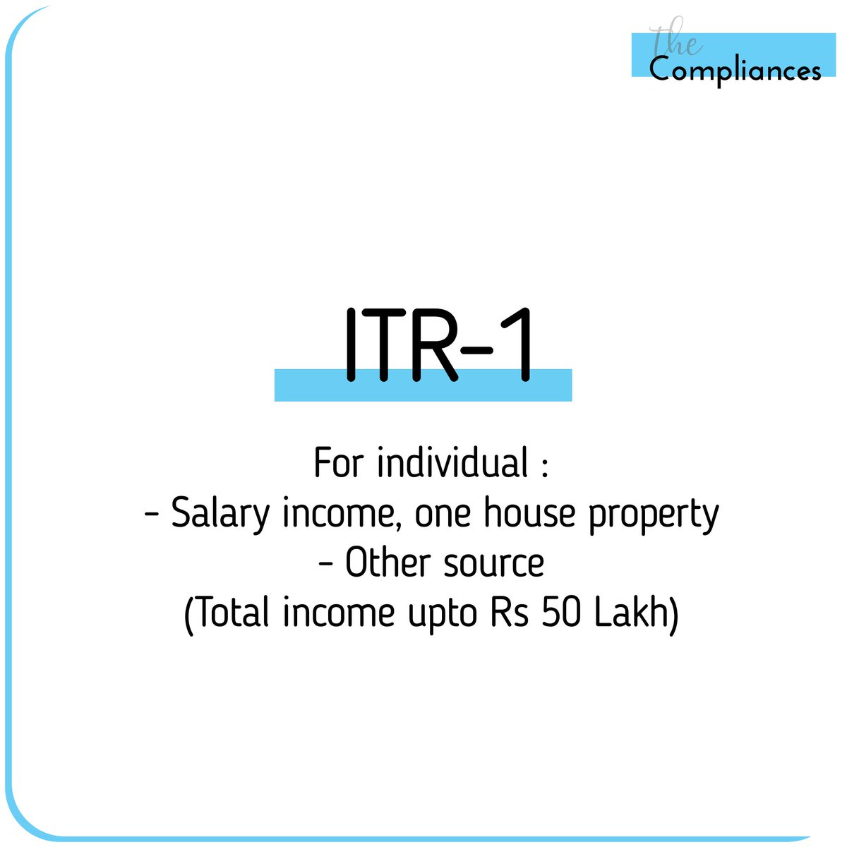 thecompliances's tweet photo. New ITR Forms!
For any queries, please contact The Complainces at +91 98560 00899 😊
.
.
#thecompliances #newitrforms #newitrformshasbeenintroduced #incometaxreturnfiling #incometax #incometaxindia #gst #gstr #gstrfiling  #finminindia https://t.co/5gwGu2KAAV
