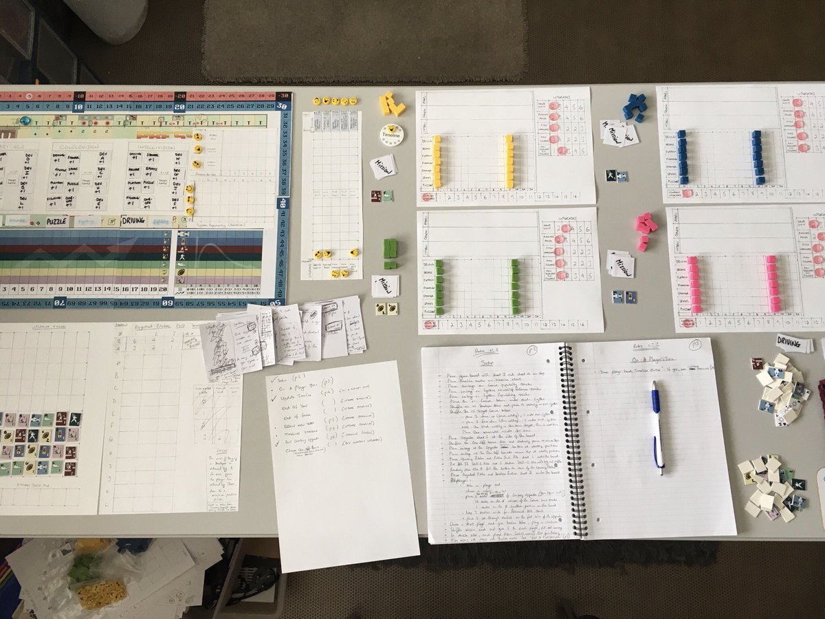 A design day on Press Fire To Start. No part of the prototype that I playtested at <a href="/aireconuk/">AireCon - NW: Aug / West: Oct / X: March</a> in March, other than the concept, remains the same. Some elements are similar, some are very different. I like the way the game is shaping up, but still lots of rules development ahead.