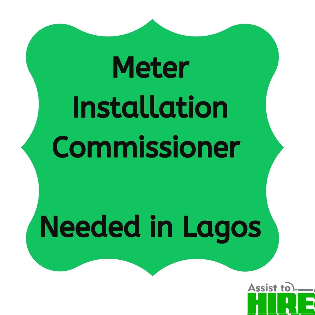 AssisttohireNow's tweet photo. Requirements:
Excellent communication skills
Must have held a Supervisory role
Proficient in MS Excel (Basic)
Ability to adapt to mobile software apps.
Send CV to verifiedrecruit@gmail.com
#meterinstaller
#meterinstallation
#meter
#jobsinlagos
#assisttohirejobs https://t.co/i9Yeq9wCLT