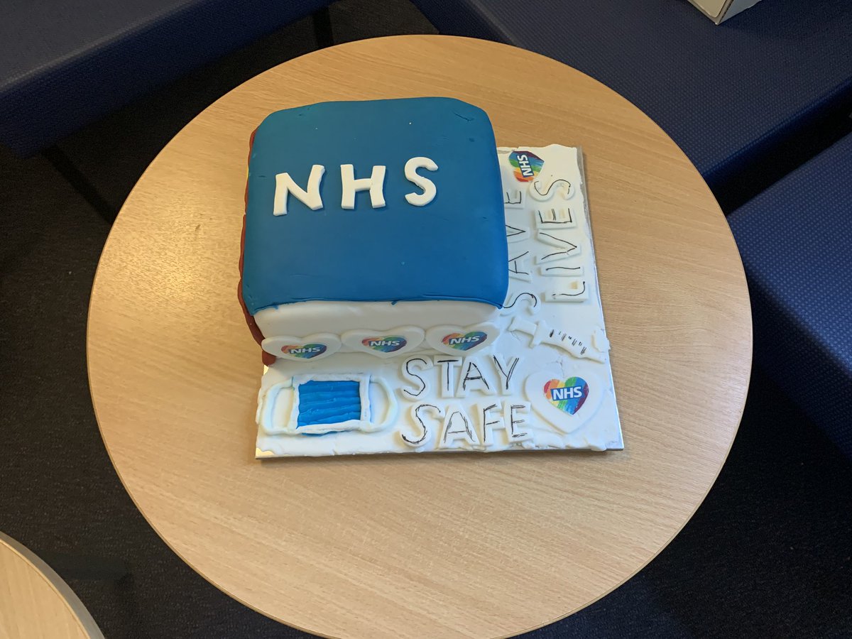 JoanGoodbody's tweet photo. Cake time in Outpatients Main, Fracture &amp; Max Fax well done @uhcw_inf_con @eastermark @marob37 @nhsuhcw @pretewaa https://t.co/jqZBZ8K1e7
