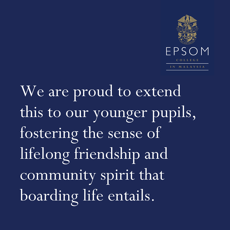 EpsomSchoolMY's tweet photo. Starting in August 2020, Epsom College in Malaysia is proud to extend the opportunity to board at the College to our Year 5 &amp; Year 6 pupils, fostering the sense of lifelong friendship and community spirit that boarding life entails. https://t.co/0RqBej9uSi https://t.co/8bo4bHkGcE