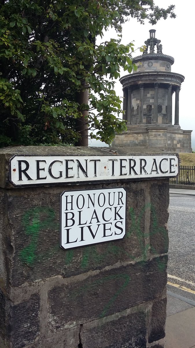 EmancipationSt1's tweet photo. Regent Terrace, where the US Consulate stands in Edinburgh needs a new name too!
#BlackLivesMatter
 #BlackLivesMattters #emancipationstreet #HonourBlackLives #ScotlandIsNotInnocent #Solidarity #BlackLivesMatterUK https://t.co/7V3boranJt