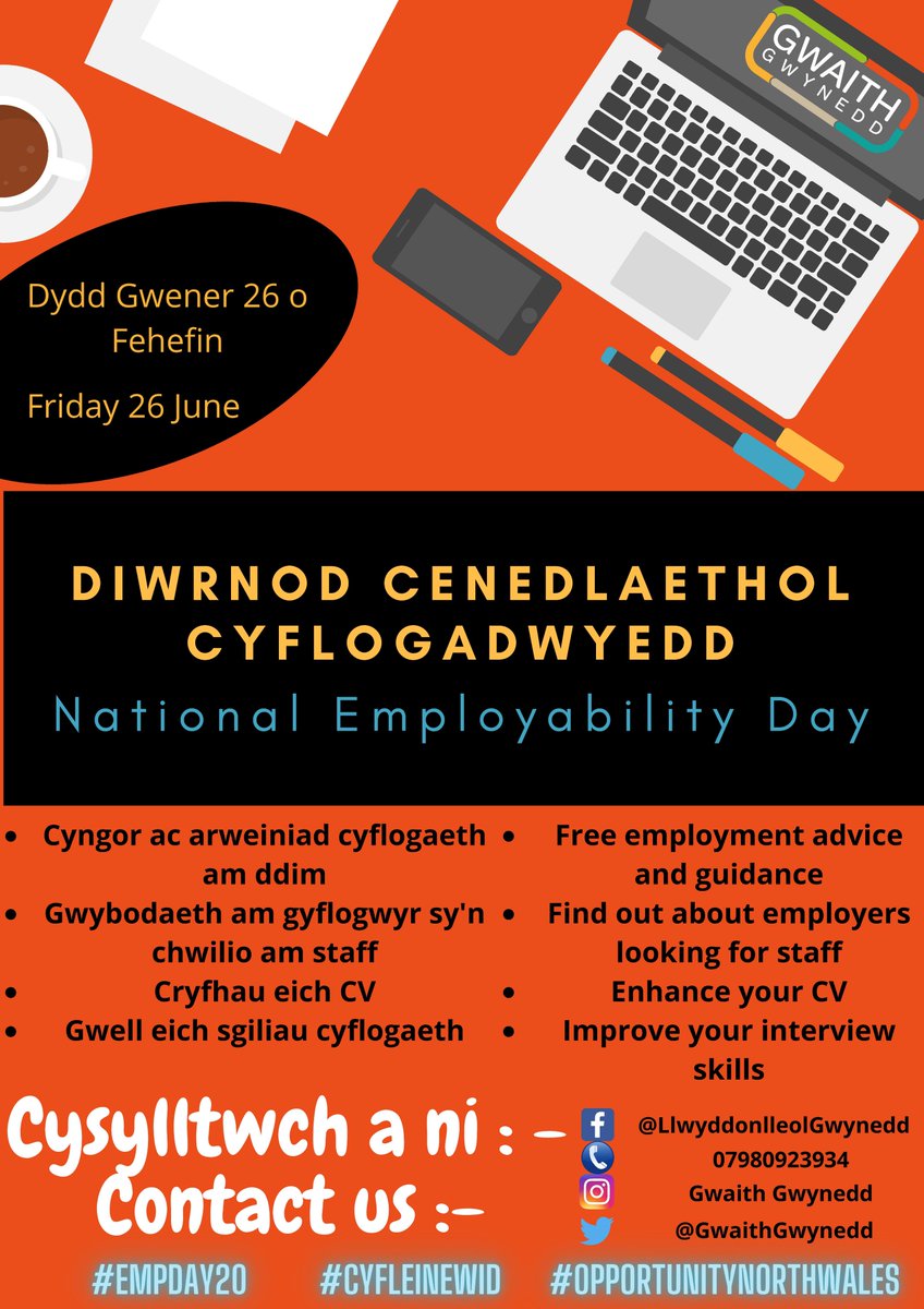 GwaithGwynedd's tweet photo. Ni ar gael heddiw os oes unrhyw un eisiau cysylltu.
We are available today if anyone wants to contact us.
#gwaithgwynedd #EmpDay20 #cyfleinewid #opportunitynorthwales #communitiesforwork #communitiesforworkplus https://t.co/c930lMPPQf