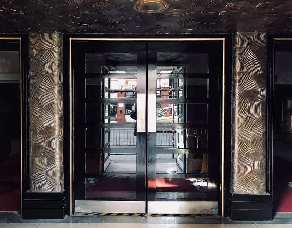 Calonlive's tweet photo. Today's post showcasing some of our lovely doorways including the main entrance and two of our internal doors which cannot wait to welcome people again! #savetheoldllanelliodeon #llanelli #odeon #cinema #artdeco #restoration #artdecocinema #artdecodesign https://t.co/NAheNdBdE6