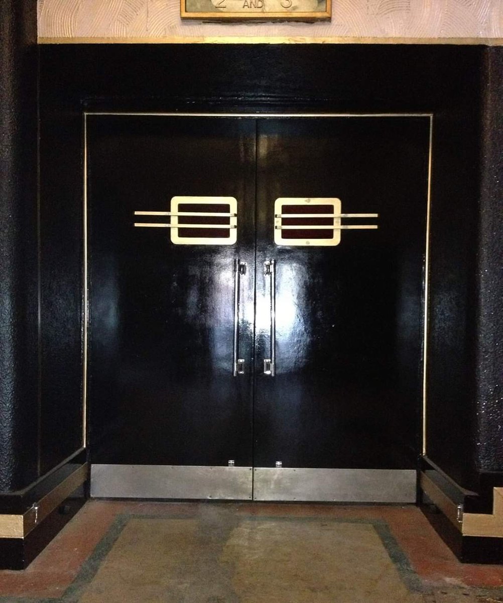 Calonlive's tweet photo. Today's post showcasing some of our lovely doorways including the main entrance and two of our internal doors which cannot wait to welcome people again! #savetheoldllanelliodeon #llanelli #odeon #cinema #artdeco #restoration #artdecocinema #artdecodesign https://t.co/NAheNdBdE6