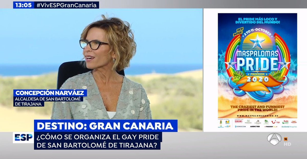 ¿Cómo se organiza el Gay Pride de San Bartolomé de Tirajana?

Directo: atresplayer.com/directos/anten…

#VivESPGranCanaria #MuchoPorVivir #Maspalomas, #Turismo #CostaCanaria, #GranCanaria #Canarias #España #LaTierra #YoGuardoLaDistanciaYCumploLasNormas