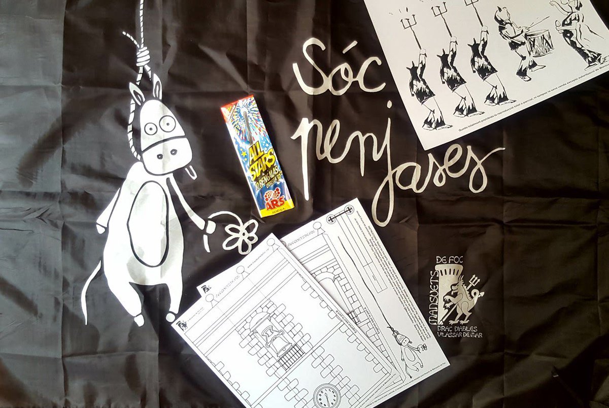 Mansuetsdefoc's tweet image. 📣Des dels Mansuets de Foc
👏👏👏👏👏👏👏👏👏👉🏽👉🏽Volem agraïr a tothom que ha comprat el pack de Festa Major dels Diables😈🔥😈
👉🏽10 bengales 
👉🏽1 banderola "Sóc Penjases" 
👉🏽3 Cartolines ("La Penjada a Casa")
👉🏽1 cartolina amb Figures de Mansuets
👏👏👏👏👏👏👏👏👏