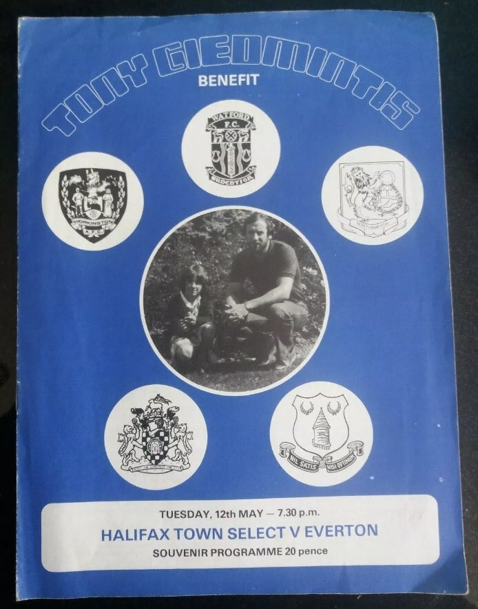 #6 Halifax Town 0-0 EFC - May 12, 1981. Gordon Lee was sacked 6 days earlier. This was a post-season benefit match for Halifax defender Tony Geidmintis, who had been forced to retire through ill-health aged 31. More exciting times for EFC were about to commence at the months end.