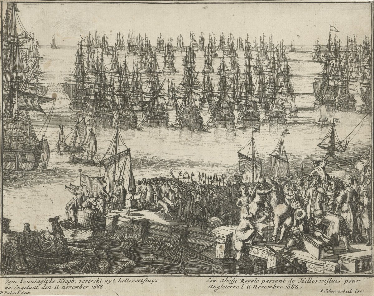 The Glorious Revolution of 1688 replaced the Catholic King James with William of Orange and James’s daughter Mary, and is generally attributed to the birth of James’s son on 10 June 1688 giving rise to the possibility of a Catholic dynasty  #EMQuon 4/16