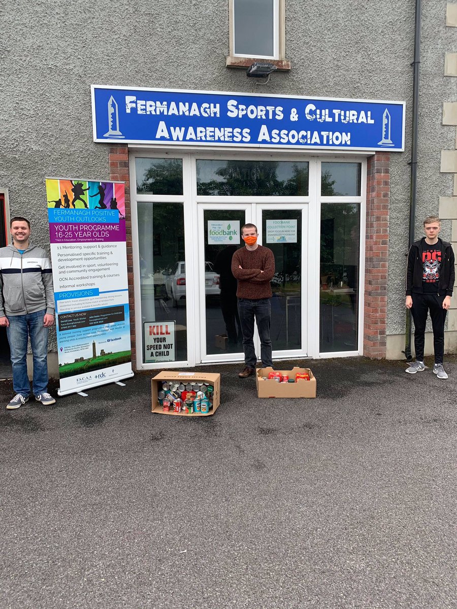 FOutlooks's tweet photo. Some of our male young people who wanted to meet up today, walk &amp; discuss their mental health &amp; to also organise our local Foodbank donations. @ruralaction_ni @FundforIreland https://t.co/tC9V4b574G