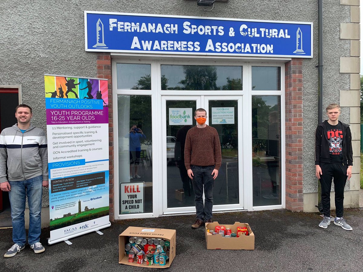 FOutlooks's tweet photo. Some of our male young people who wanted to meet up today, walk &amp; discuss their mental health &amp; to also organise our local Foodbank donations. @ruralaction_ni @FundforIreland https://t.co/tC9V4b574G