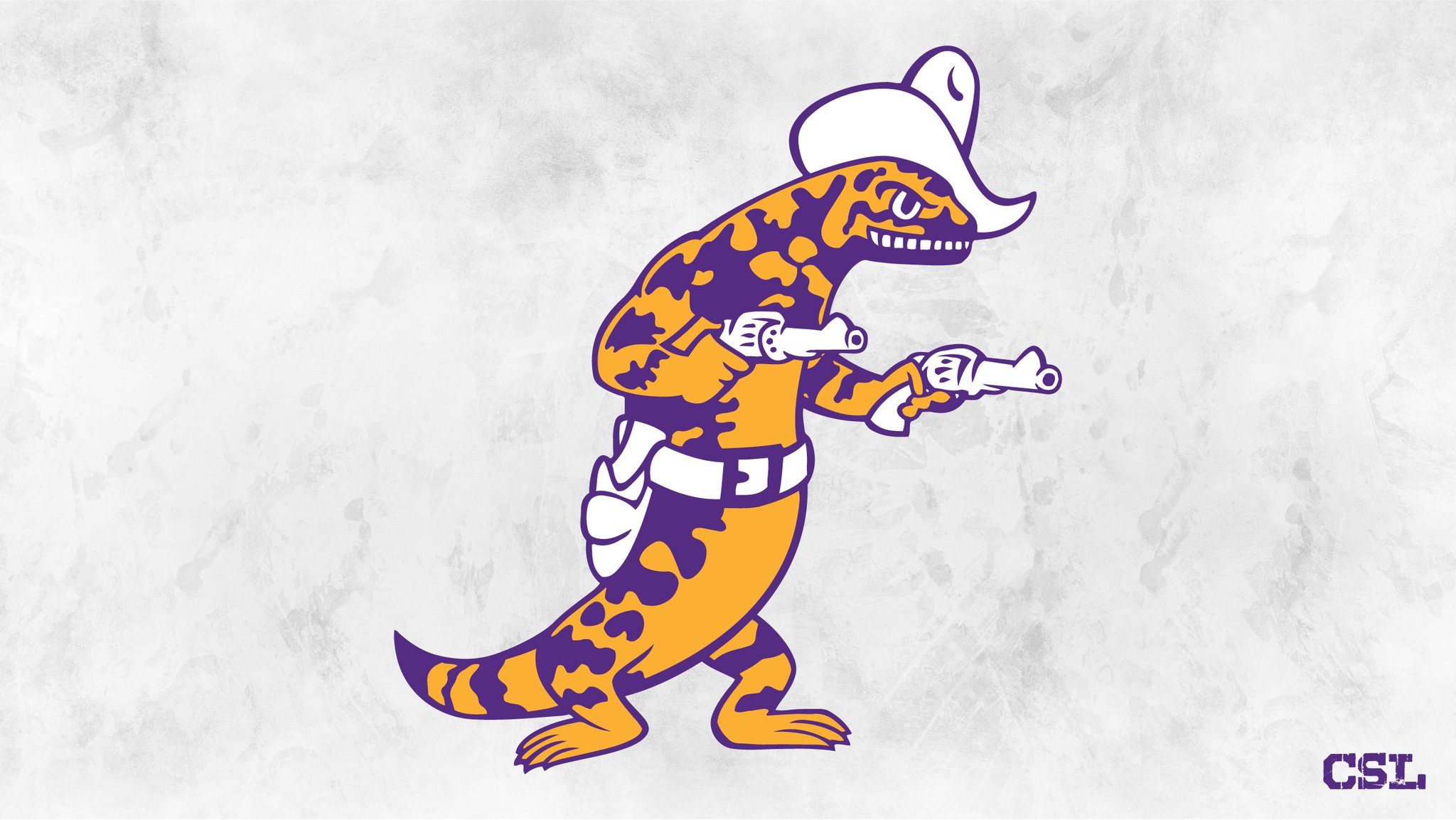College Sports Logos on Twitter: "This unique logo belongs to Eastern  Arizona College Gila Monsters of the NJCAA. Gila Hank is a two-gun-toting,  10-gallon Stetson hat and holster wearing Gila monster originally