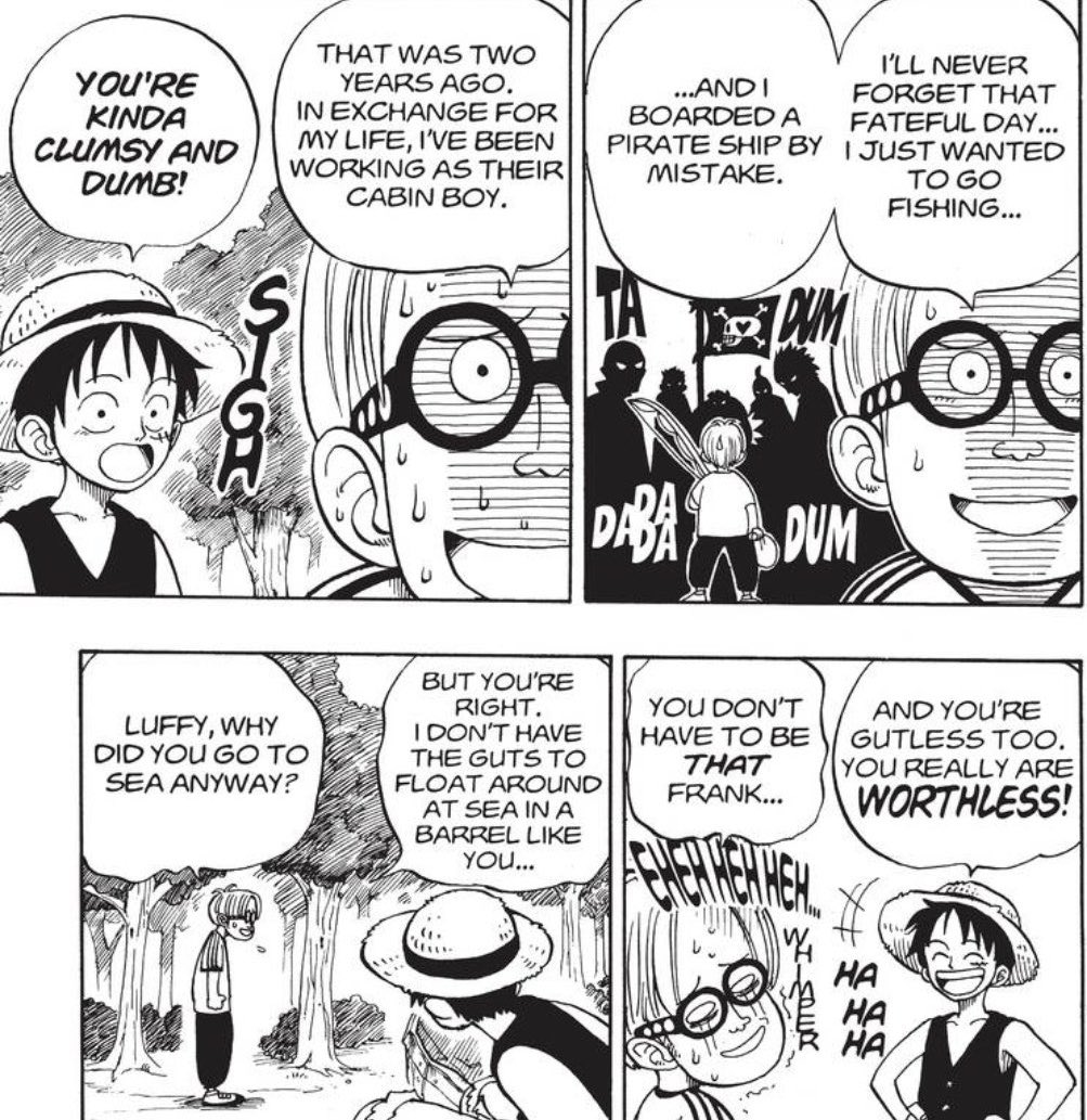 Monkey D Gizem ししし Luffy ルフィ Sur Twitter He S Mean To Crybabies Or Cowards He Said He Hates Them Once They Overcome Their Fears Risk Their Lives Or