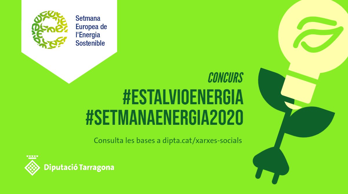 Dipta_cat's tweet photo. 🛋️ Amb els teus petits trucs per reduir el consum d'energia a casa pots #estalviar en la teva factura de la llum. 🎁 Però també pots guanyar un #premi per a sucar-hi pa!

👉 Participa al concurs #EstalvioEnergia #SetmanaEnergia2020! Fins diumenge 28!

ℹ️ https://t.co/lZMSg74VEH https://t.co/bVHwplUCYK