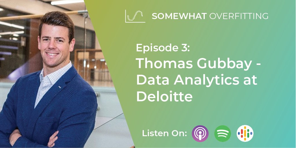 SOverfitting's tweet image. Next week I&apos;ll be releasing a new episode about Data Analytics at a Finacial Institution.

Until then, listen to my conversation with Thomas Gubbay, Consultant at Deloitte: jonasvitt.com/podcast/episod…