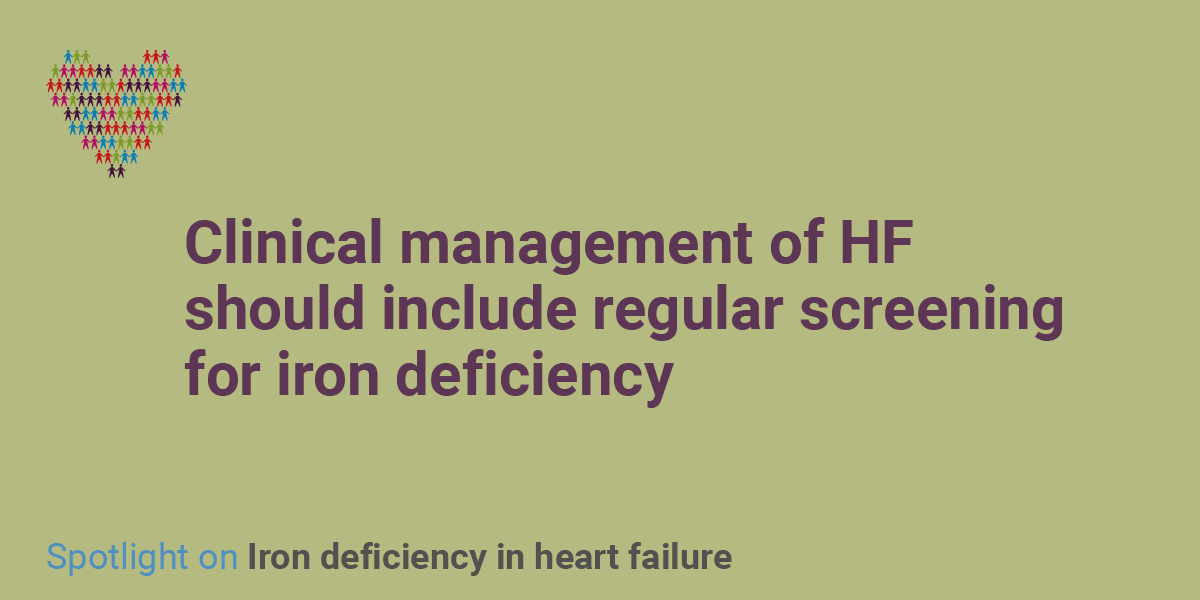 HFPolicyNetwork's tweet photo. Management of iron deficiency in people with HF is often suboptimal, even in situations where clinical guidelines are available. Download our #HFspotlight on iron deficiency to find out more. https://t.co/Rtop528vPN https://t.co/1BcraQteEk