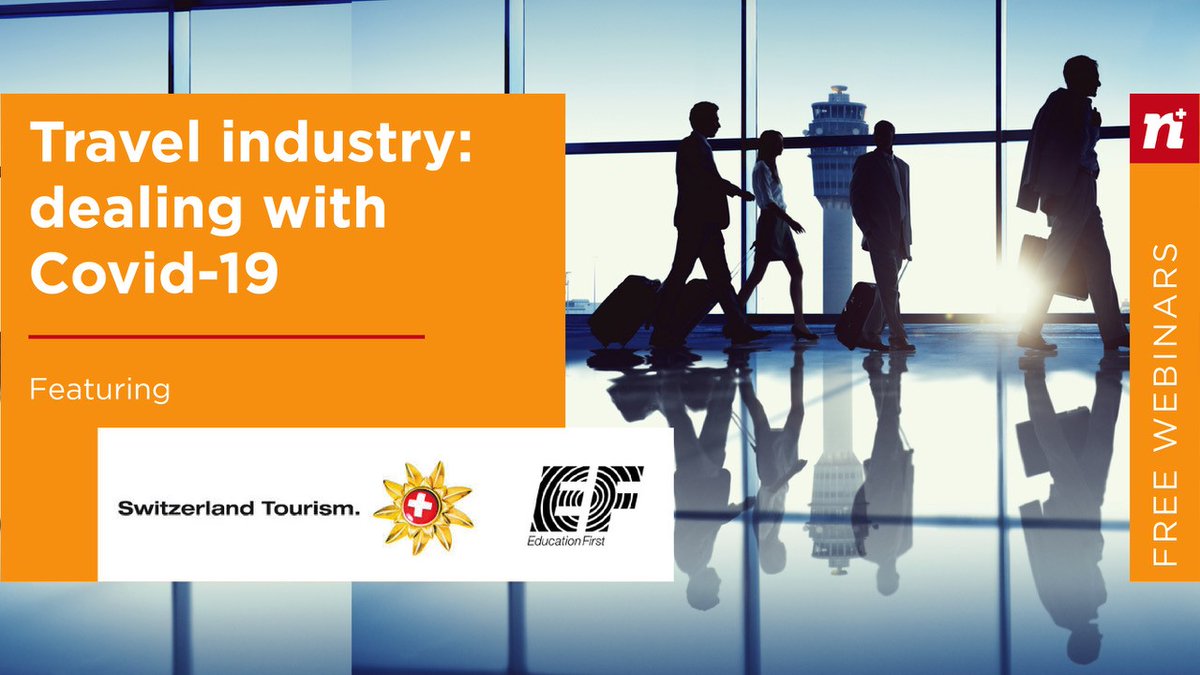 netcommsuisse's tweet photo. 📅 Friday, July 10th
🕒 3:00 pm CEST

Free #TravelTech webinar: sign-up for "Travel industry: dealing with Covid-19" and learn this summer's opportunities and challenges in #tourism together with @MySwitzerland_e and @EFEducation1 : https://t.co/dt7pVUgbbh https://t.co/bPvQmpFWgw