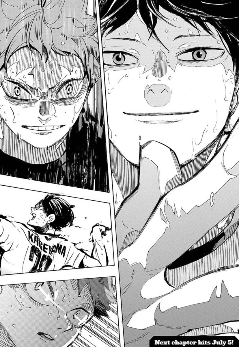 CHAPTER 399

THIS SPREAD IS KILLING ME
KAGEYAMA'S SMILE, THAT "LET'S KEEP PLAYING EVEN MORE VOLLEYBALL" DIRECTLY TO HINATA I'M- 