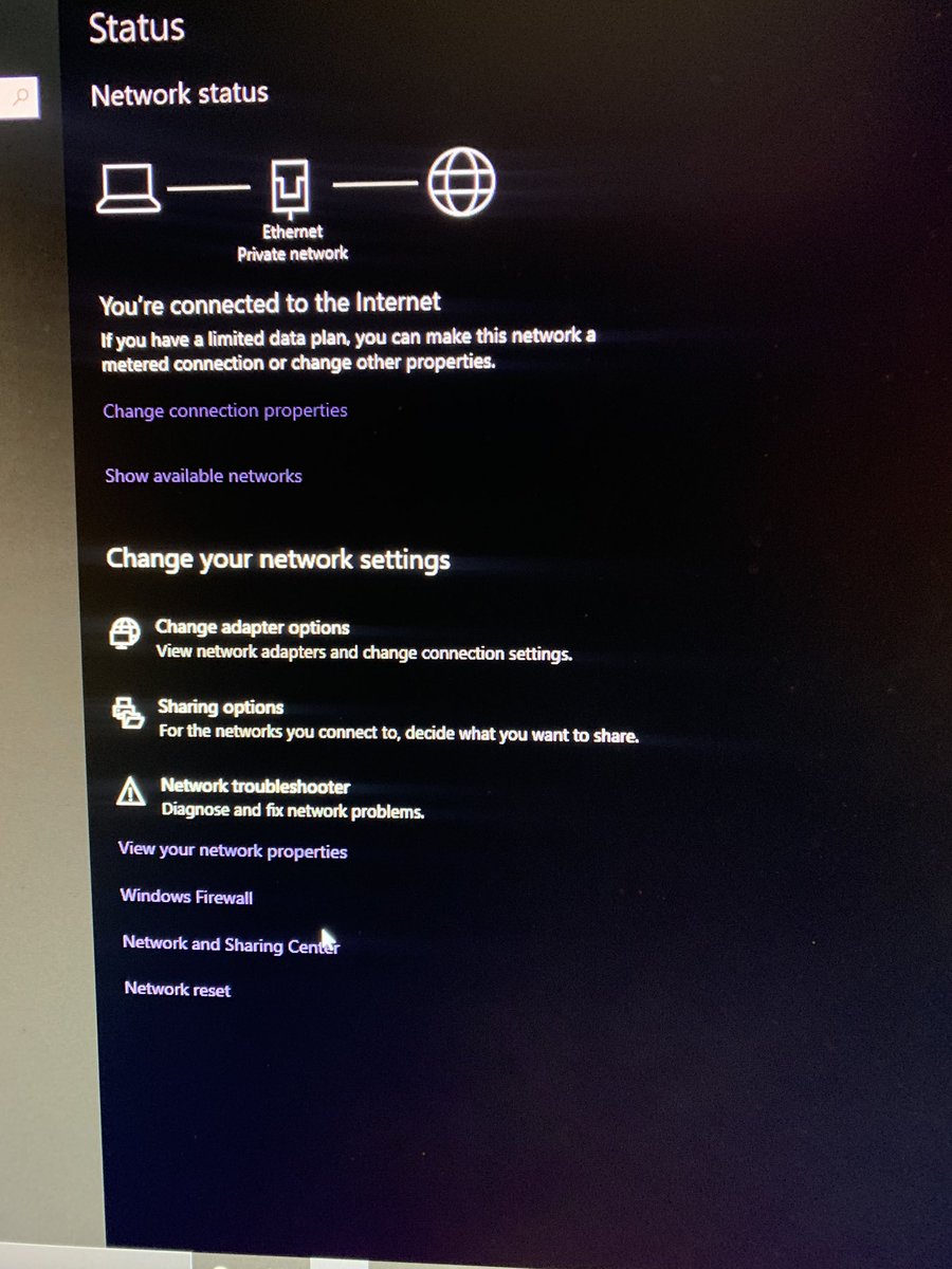 iPanic_'s tweet photo. @Bugzvii Network Reset is at the bottom of this page. If you haven’t found it yet. https://t.co/jeEh52DzCf
