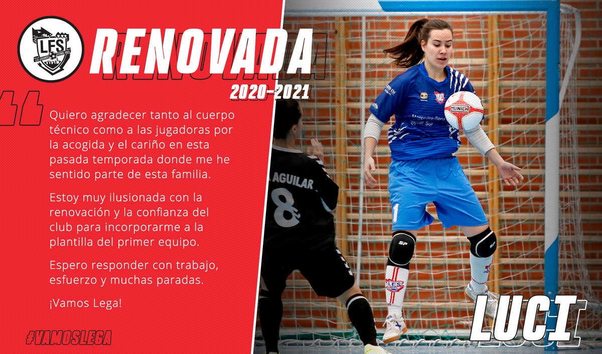 CDLeganesFS_Fem's tweet photo. INCORPORACIÓN | Seguimos reforzando al primer equipo con una incorporación de la casa. Luci Sánchez subirá desde el filial directa a defender la portería del @LEGAFUTBOLSALA la próxima temporada. Una apuesta de futuro en la que confiamos mucho ¡ENHORABUENA!

#VamosLega https://t.co/NwTHREmnqs