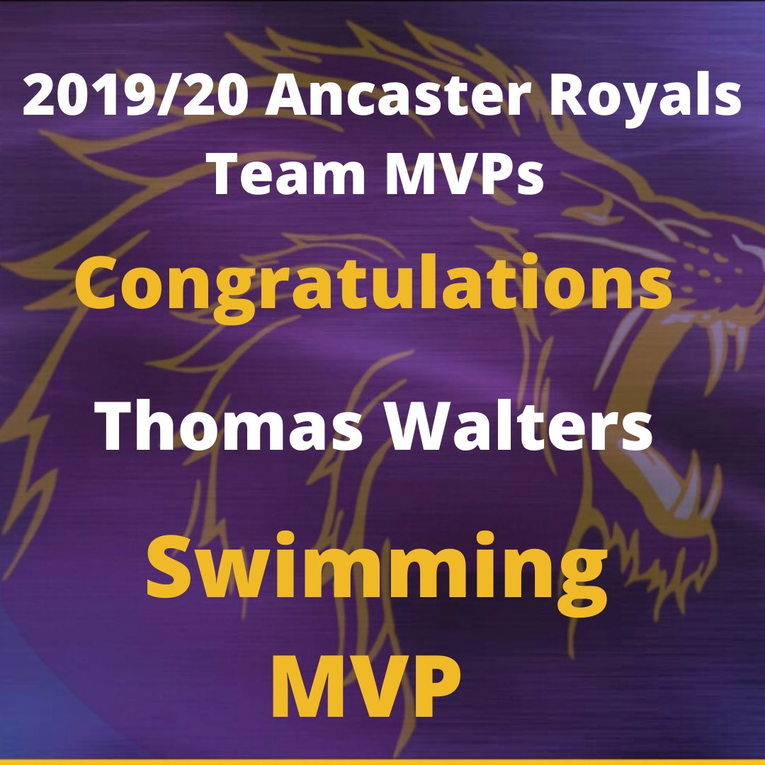 ancaster_royals's tweet photo. Congratulations Thomas, Swimming MVP!! 💜🏊🏻‍♂️💛 #athleticsexcellencehwdsb @ancaster_hwdsb @ancaster_hwdsb https://t.co/9gar41Z2Qi