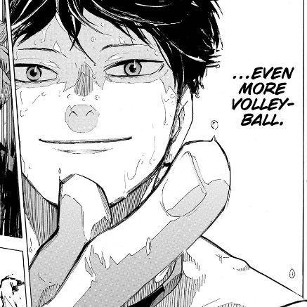 hq 399
confident kageyama smiling and enjoying every second of the game, playing with teammates that trust him and whom he trusts and against insanely good players.. i wish first year tobio could see himself now
