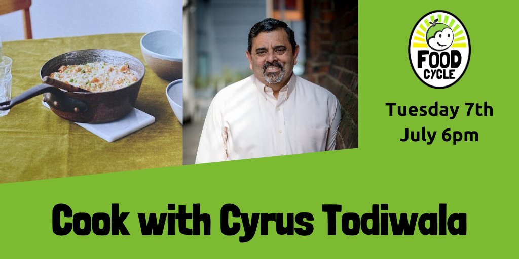 We’re back with another cooking event and this time we have BBC Food Personality, <a href="/ctodiwala/">Cyrus Todiwala</a> showing us a delicious South Indian recipe.  

Join us at 6pm on 7th July.

Find out more and book your place 
bit.ly/CyrusFoodCycle…