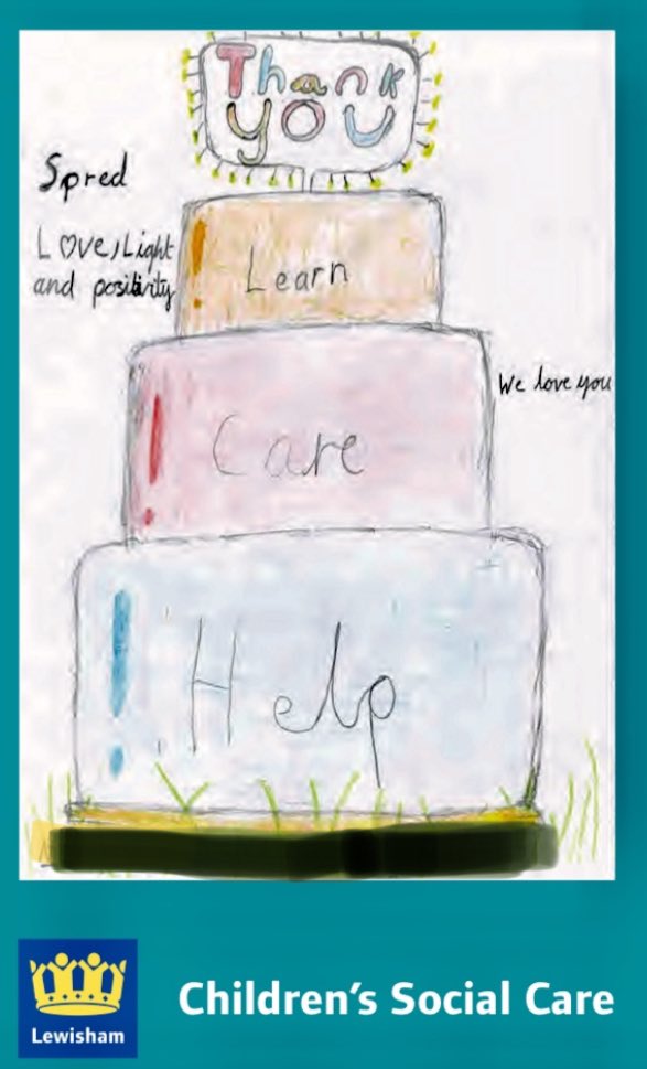 A big 👍to all the dedicated practitioners in Lewisham CSC service, doing an amazing job through COVID-19 &amp; a lovely thank you card from some of our talented children. <a href="/WorkDevGroup/">Lewisham Workforce Development Group</a> <a href="/PinakiGhoshal/">Pinaki Ghoshal</a>