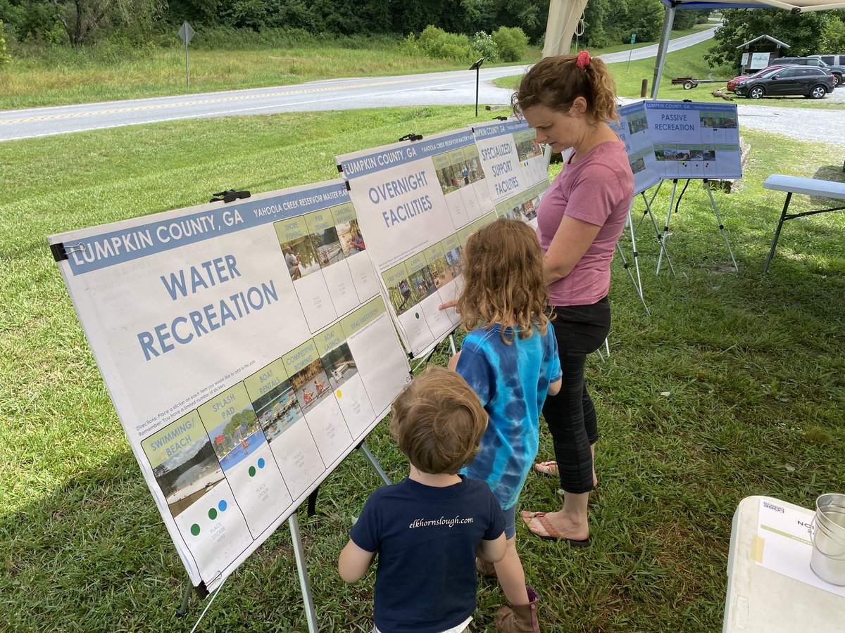 losedesign's tweet photo. Lose Design set up a public intercept survey yesterday at the Yahoola Creek Reservoir in Lumpkin County, GA to collect information from the community about their vision for the property. Thank you to all of the community members for your input!
#masterplanning #spacesforlife https://t.co/v2e2Uu7ZrK