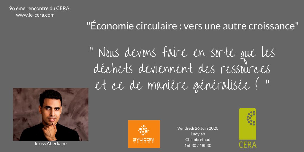 le_cera's tweet photo. Merci @idrissaberkane et Gunter Pauli @MyBlueEconomy et @RupturEcoBleue #leCera #SyliconVendée #ludylab https://t.co/Lx3eP3zaMG