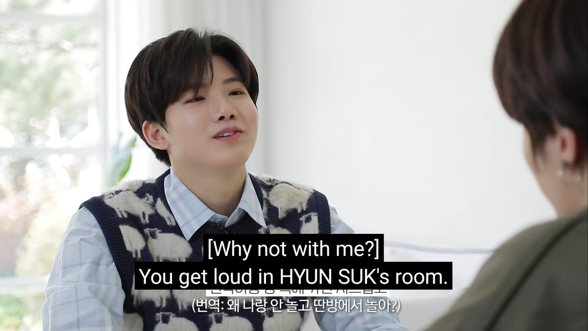 bringing back this harukyu t-talk again  it shows how pure and sensitive junkyu is. because haruto often goes to hyunsuk's room, junkyu is afraid if he doesnt treat ruto well or ruto might be not happy with junkyu (well we know that ruto loves junkyu sm)