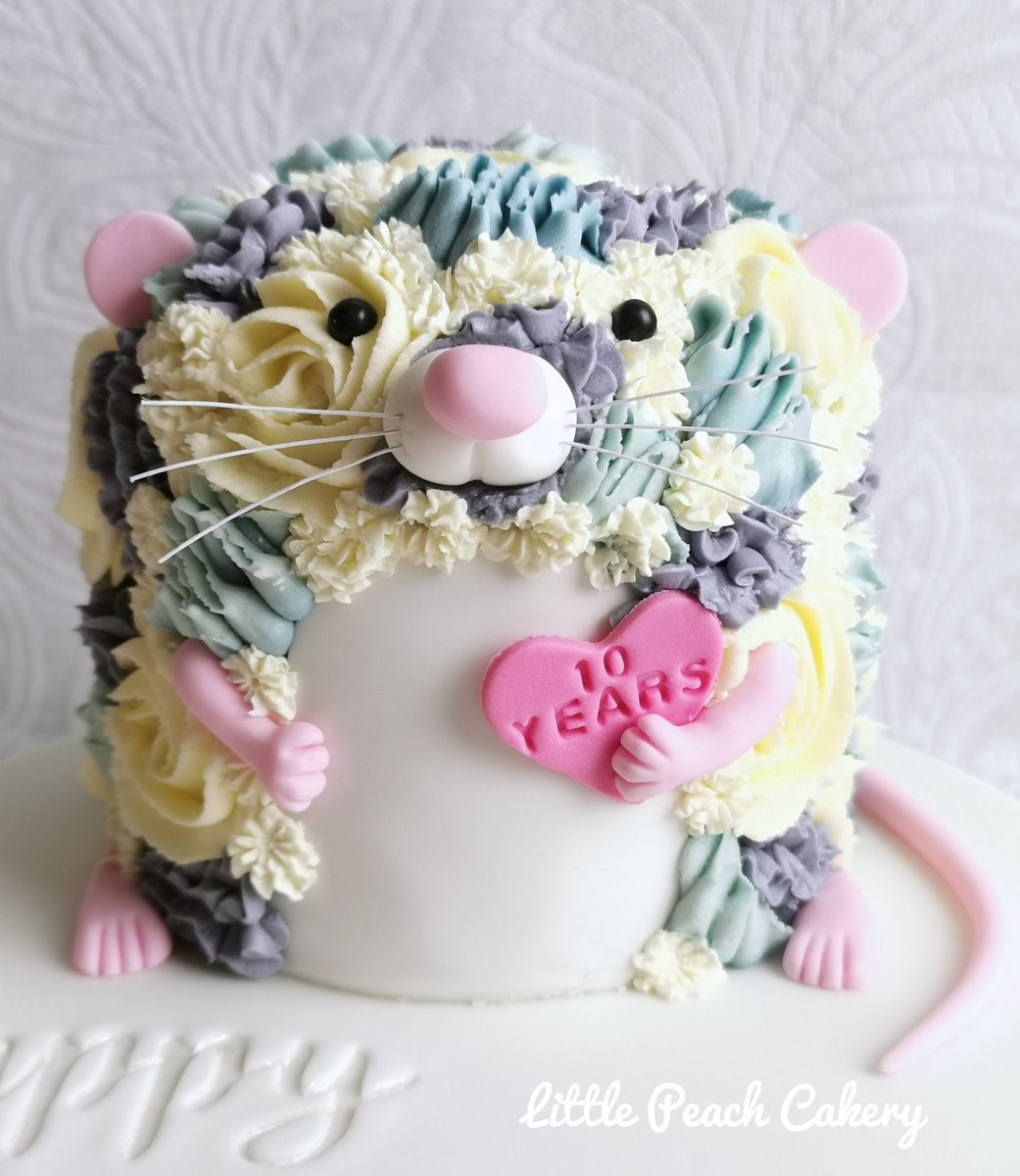 PeachCakery's tweet photo. Happy Anniversary @mparry1234
A cute rat cake for our wedding anniversary #rats #cake #10YearAnniversary https://t.co/2DrZ8p0aHY