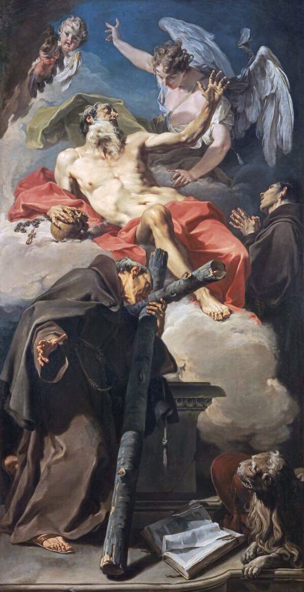 Jacopo Bassano’s Adoration of the Kings (1542), Guercino’s The Virgin & Child (c1615) & Giovanni Battista Pittoni’s (1725) The Apotheosis of St Jerome with St Peter of Alcántara & a Franciscan. The historic-style hanging of works in the museum add to their dramatic qualities.