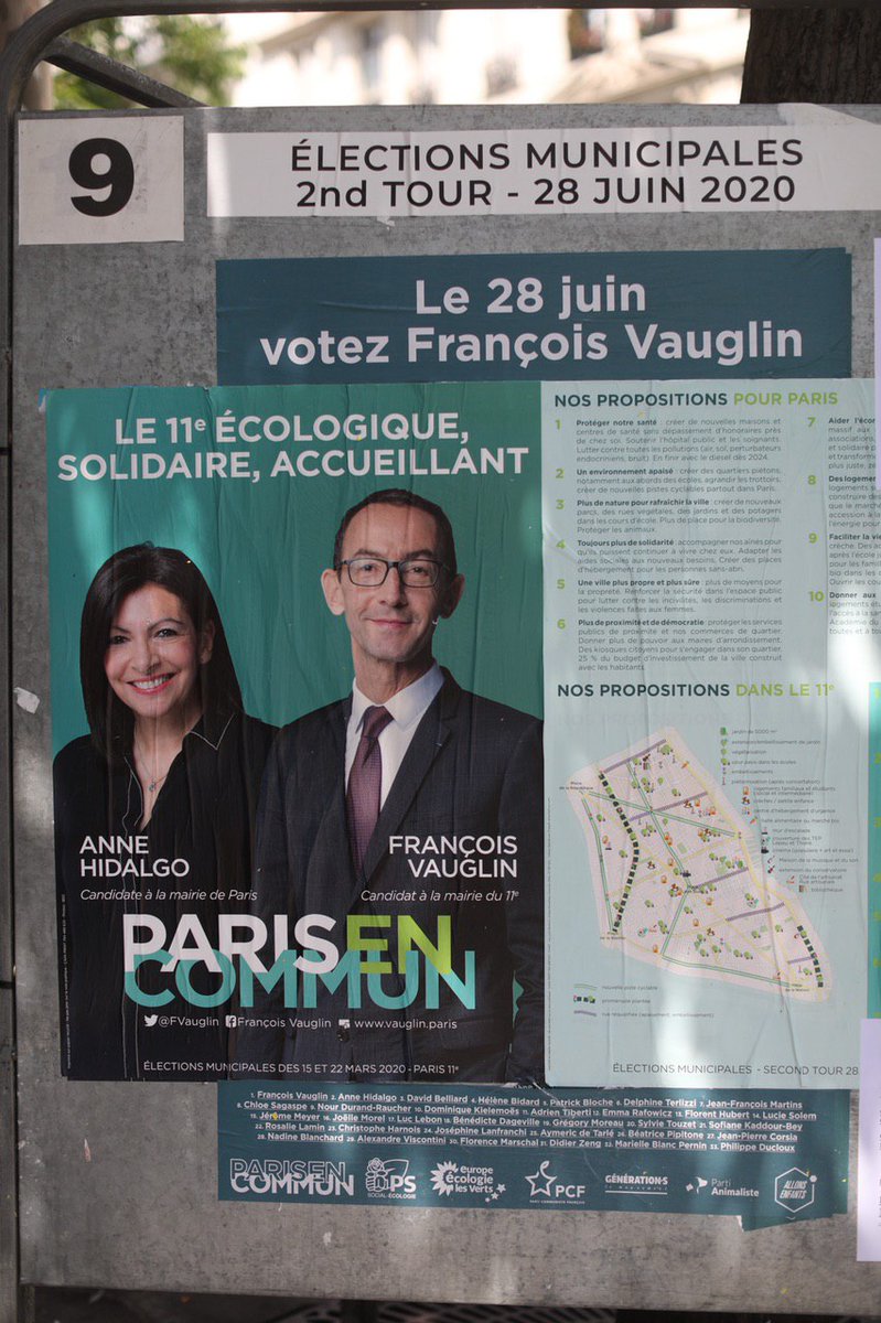 J-2 Dernier déplacement de  campagne d'<a href="/Anne_Hidalgo/">Anne Hidalgo</a> dans le 11e auprès des Parisiennes et des Parisiens pour soutenir notre candidat <a href="/FVauglin/">François Vauglin</a> avec <a href="/David_Belliard/">David Belliard</a> ! #Hidalgo2020 #Municipales2020