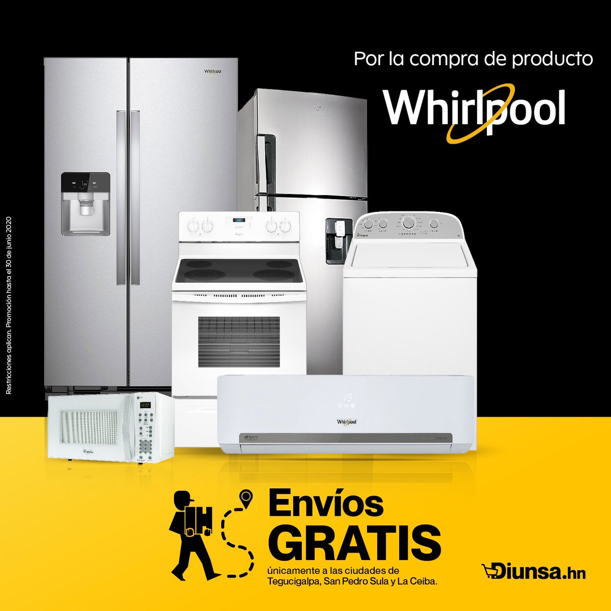 exprimir Oblicuo Telégrafo Diunsa on Twitter: "Disfruta de envío gratis al comprar tus productos  Whirlpool en https://t.co/yR1VfsYf7X 🚚 Aprovecha esta promoción al 30 de  junio. https://t.co/FG4F6DTls6" / Twitter