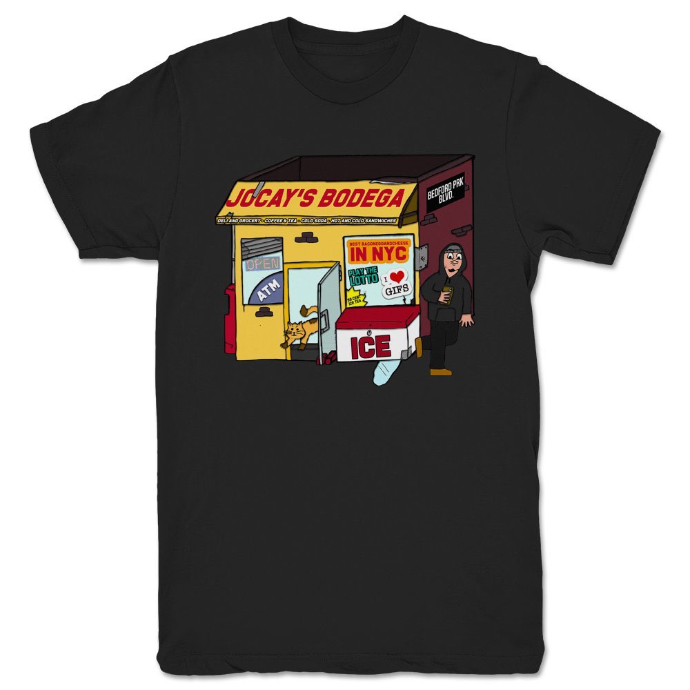 falbo_benjamin's tweet photo. Check yourself the new @Jocay19 #bodega tee and the @THEonlyMVYoung #polyking tee, BOTH designed by yours truly and available via @WAManeuver!!!
.
.
#wrestling #merch #newmerch #lit #nyc #bec #poly #lgbt #choppedcheese #art https://t.co/JzGUV5iGgd