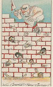 ...and of course there are those cartoons by Steve Bell in the Guardian which depict Jews as eating others' blood and bodies, as well as the notorious one in the Sunday Times.This is unacceptably antisemitic. It is part of this picture that paints our ethnicity as vampires. 22/