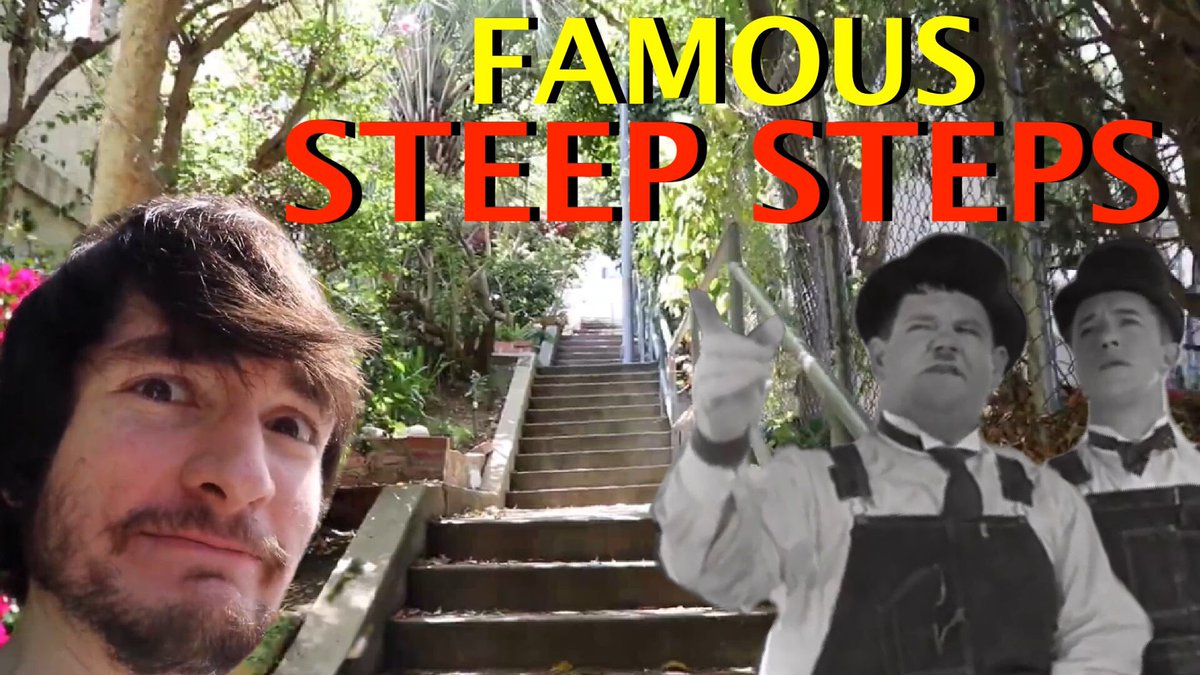 CheeseTree43's tweet image. I climb the steep Laurel and Hardy “Music Box Steps.” Watch it here: youtu.be/WGndQVckX5o #laurelandhardy #steps