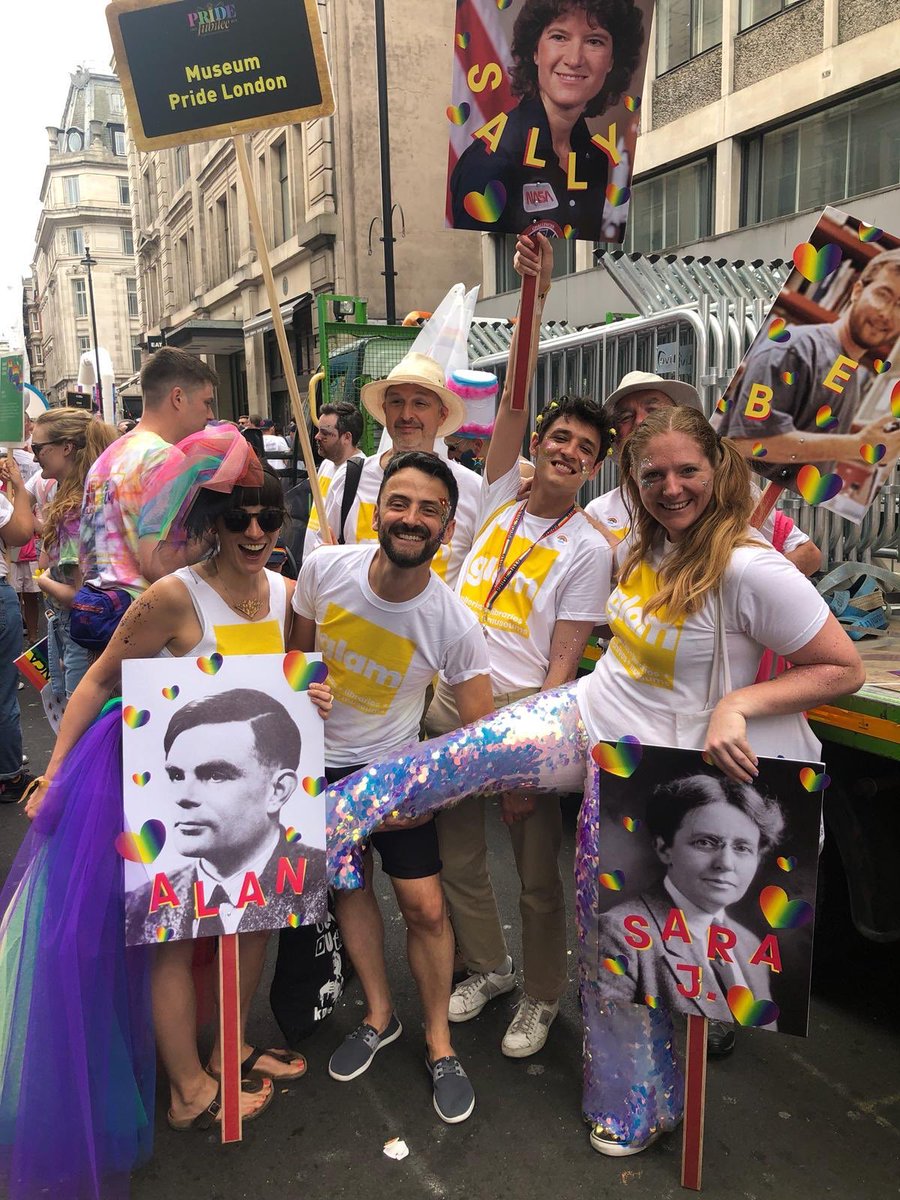 MuseumPrideLDN's tweet photo. Happy times for @Queer_Britain #QBLockdownHunt with the @SomersetHouse @EnglishHeritage @ScienceMuseum @RoyalAcademy all waiting their rainbows for @PrideInLondon #YouMeUsWe last year, such a wonderful lot to party with! 🌈 🌈 🌈 https://t.co/ngdkVAXAIi