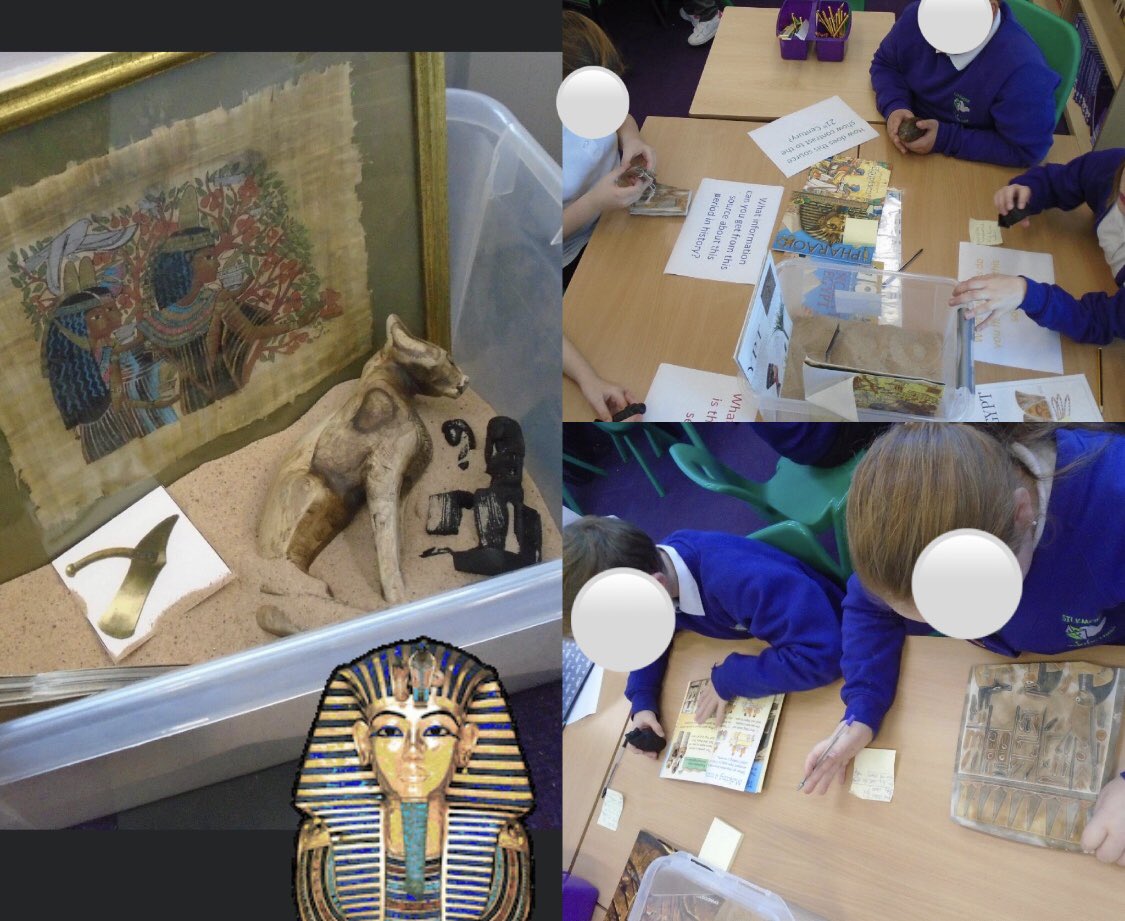 MissBeckyPowell's tweet photo. Our ‘Tomb Raiders’ mini mission was filled with exploration and adventure as we investigated life during the Egyptian period using primary and secondary sources🕵️‍♀️🏺 We explored the necessary grammatical skills to write our own adventure story set in the desert 🏜📝@TheConcentricC https://t.co/i2DUEjD69d