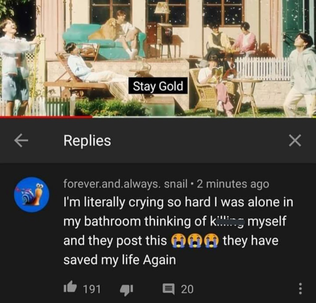triviaagguk's tweet photo. look what bts did to this person https://t.co/WTyxXMLIvz