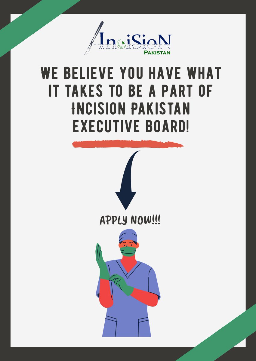 incisionpk's tweet photo. #InciSioNPakistan is recruiting for the 2020-2021 term!
Don't miss this opportunity to get involved in #GlobalSurgery advocacy, education and research!
#FutureoftheOR 
Apply now :https://t.co/IfsDz2zeyo
Deadline: July 6 11.59 PM PST https://t.co/es0SOSNo1h