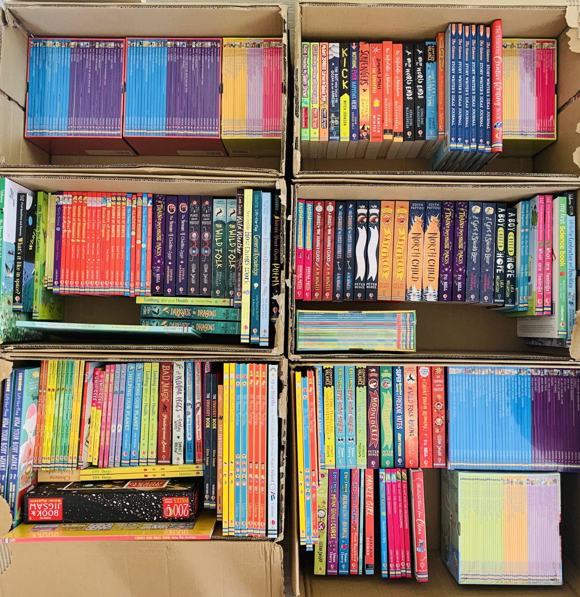amanda_s_books's tweet photo. Nearly £1.5k of free books, all checked, packed and delivered to Twineham Primary School! Some schools worry their school isn’t big enough to run a successful event... this rural school has less than 100 pupils! #booksmakeadifference 📚📚📚 #100kbookgiveaway @UsborneBAH https://t.co/QdKpIpdMWY