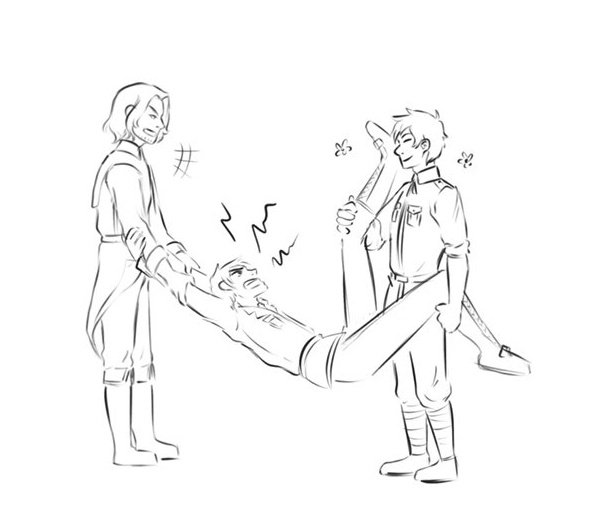crimson_kyte's tweet photo. Some Hetalia shitpost doodles from my instagram ✌

#hetalia #badfriendstrio https://t.co/UqUd8AY2j9