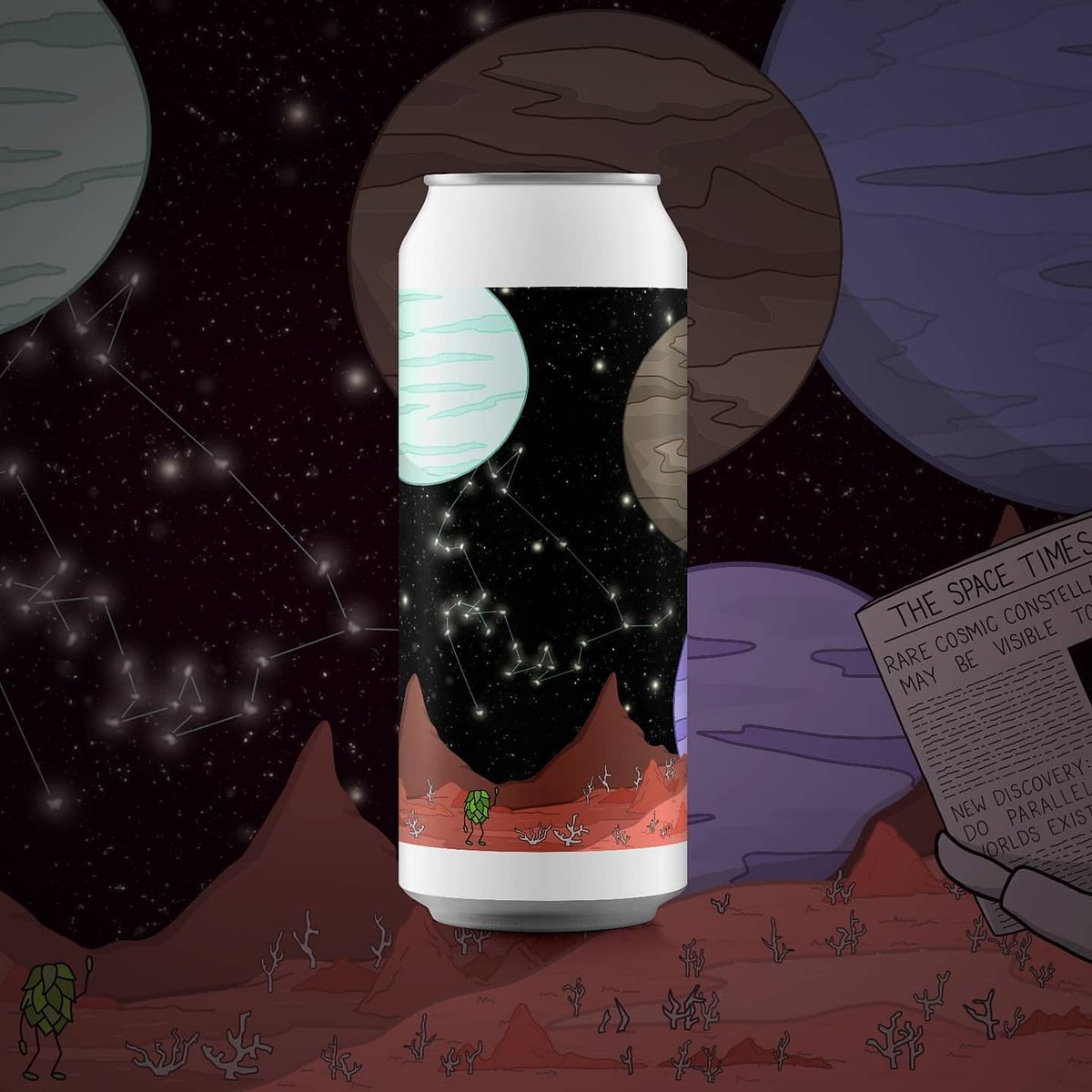 TurningPointbco's tweet photo. Just going to post this little tease of what's to come next week. Four absolute scorchers hitting the webshop Wednesday midday.  Probably our two best IPAs so far, and two outlandishly fruity sours. 🛸🚀🍻🕺 https://t.co/HfIqszHkAl